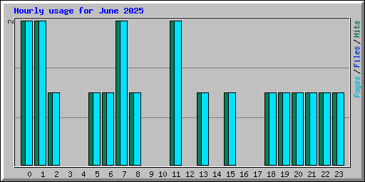 Hourly usage for June 2025